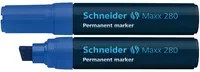 Schneider Permanentmarker Maxx 280 mit Keilspitze in Blau - Bild 1