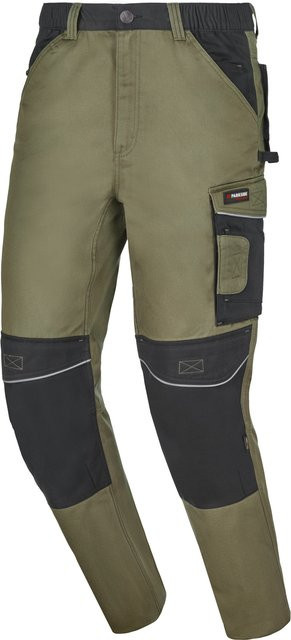 PARKSIDE PERFORMANCE Herren Arbeitsbundhose in Grün mit reflektierenden Elementen aus Poly-Cotton - Bild 1