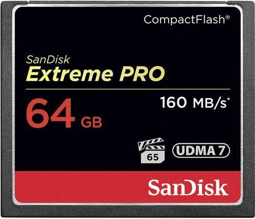 SanDisk Extreme Pro CompactFlash Speicherkarte 64GB Schwarz - Bild 1