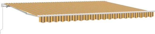 vidaXL Ausziehbare Markise Mehrfarbig aus Polyester und Aluminium B/T/H: 450 x 350 x 165 cm - Bild 1