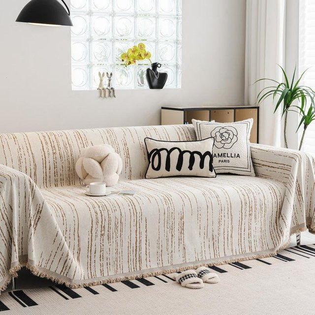 Universelle Sofadecke aus Chenille von Super Six, waschbar, B/B: 180 x 130 cm - Bild 1