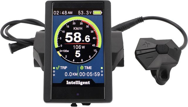 Igeteck P850C Elektrisches Fahrrad Farbdisplay mit 3,2 Zoll IPS-Bildschirm für M400 G330 M620 G510 Mittelmotor, Schwarz - Bild 1