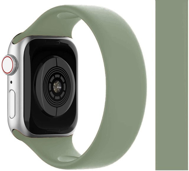 Solo Loop Armband für Apple Watch, Silikon, hellgrüne, Unisex - Bild 1