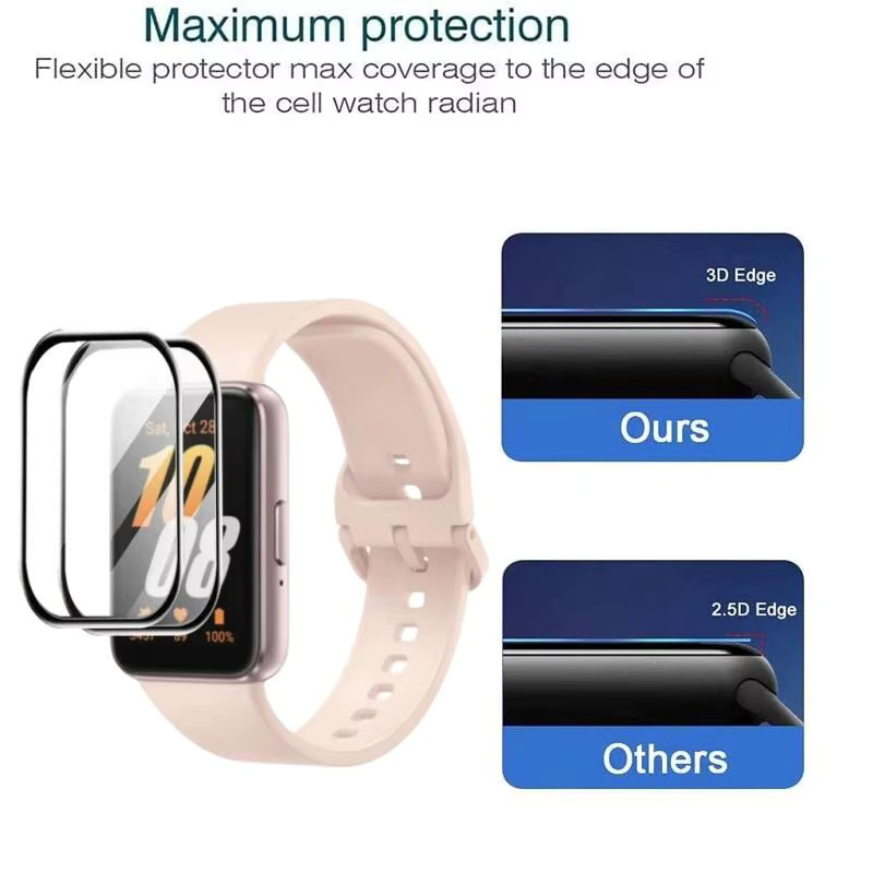 Samsung Displayschutzfolie für Galaxy Fit 3, Silikon, transparent - Bild 6