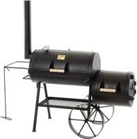 Joe's Barbeque Smoker 16" Tradition in Schwarz mit Zwei-Kammer-System und Thermometer - Bild 1