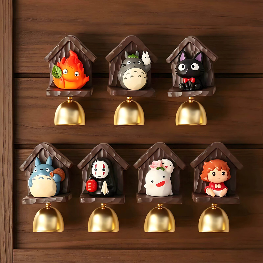 52TOYS Anime Hayao Miyazaki Waldglocken Blindbox Magnetische Windspiel-Serie Kühlschrankmagnet Dekoration in Bunt/Mehrfarbig - Bild 4