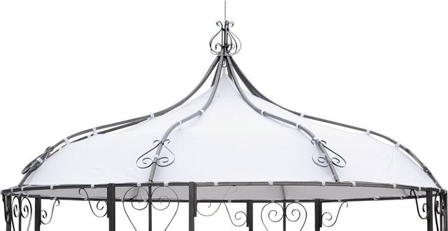 DEGAMO Ersatzdach für Pavillon BURMA aus weiß beschichtetem Polyester mit PVC-Beschichtung - Bild 1