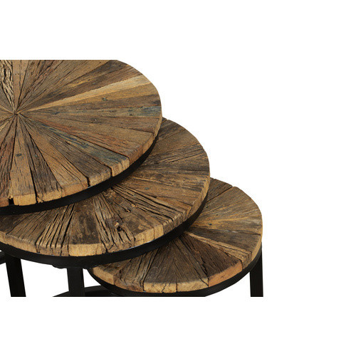 GARDEN PLEASURE Beistelltisch MANDYA aus Stahl in Braun, B/T/H: 46 x 46 x 45 cm - Bild 2