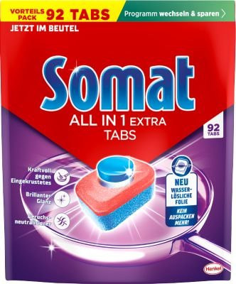 Somat Geschirrspültabs All-in-1 Extra, 92 Stück, Multicolor - Bild 1