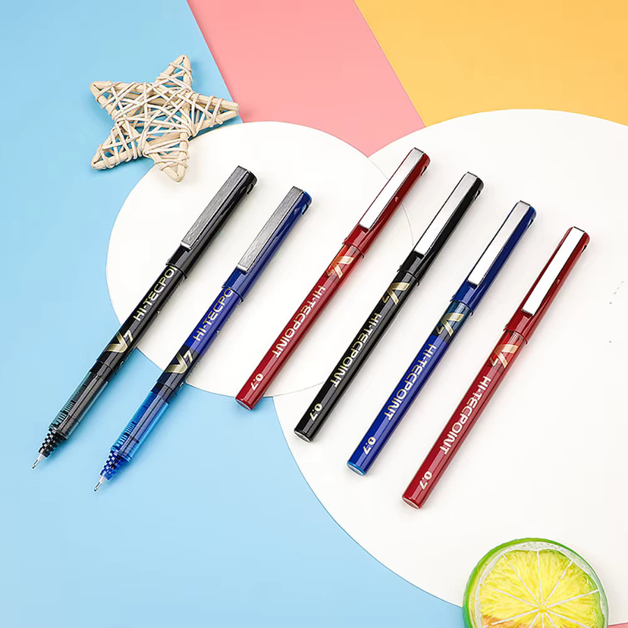 PILOT Gelstifte BX-V7 mit 0,7 mm Spitze, 6er Pack, wasserbasierte Tinte in Schwarz oder Mehrfarbig - Bild 2