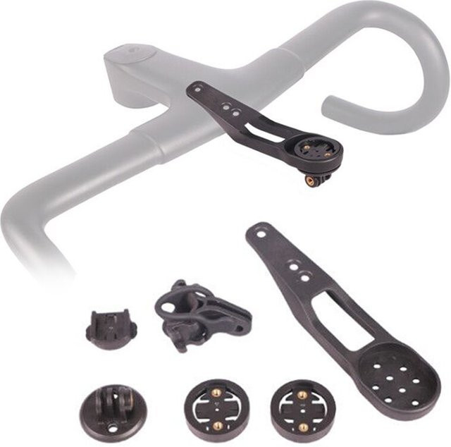 Kocevlo Fahrradlenker-Computerhalterung in Schwarz für Garmin, Bryton, Cateye und GoPro kompatibel mit H31, CP01, CP04, CP06, CP07, CP10, CP16 - Bild 1