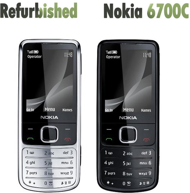 Nokia 6700 Classic Refurbished 3G Mobiltelefon Schwarz - Bild 1