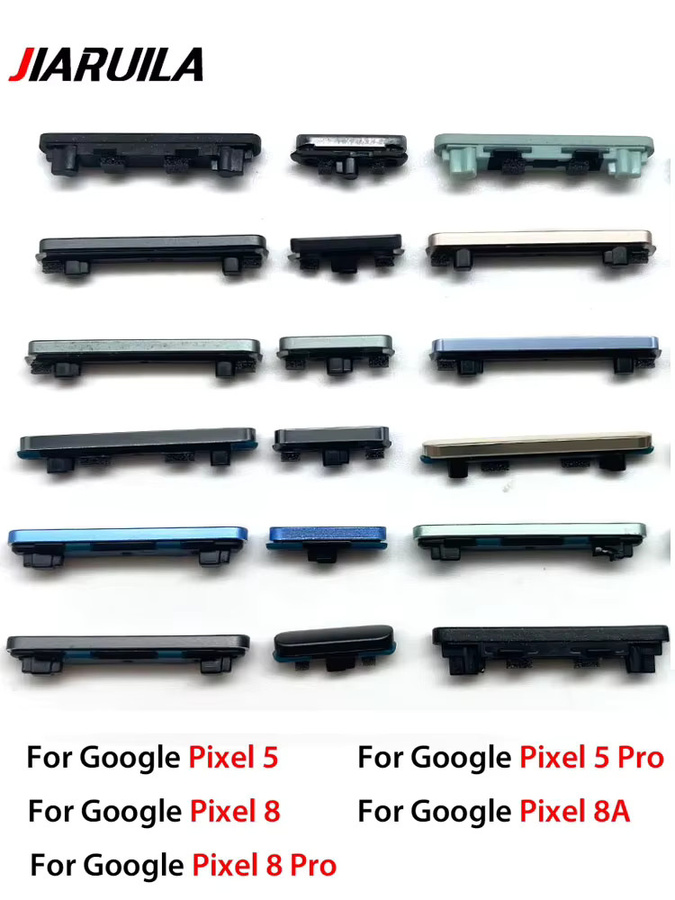 Ersatz-Ein/Aus-Taste und Lautstärketasten-Modul für Google Pixel 5 Pro, 8 Pro und 8a in Schwarz - Bild 3