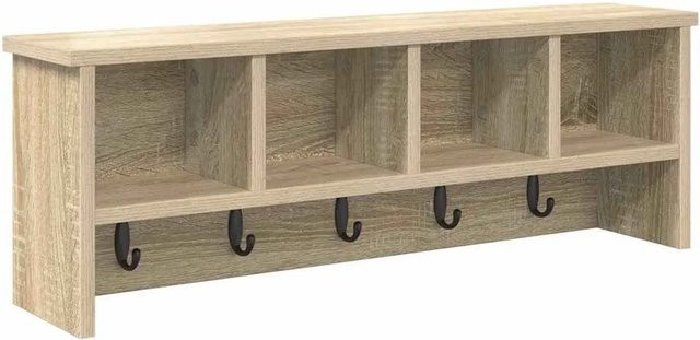 vidaXL Wandmontierter Kleiderständer Sonoma-Eiche, B/H/T: 75 x 16 x 26 cm - Bild 1