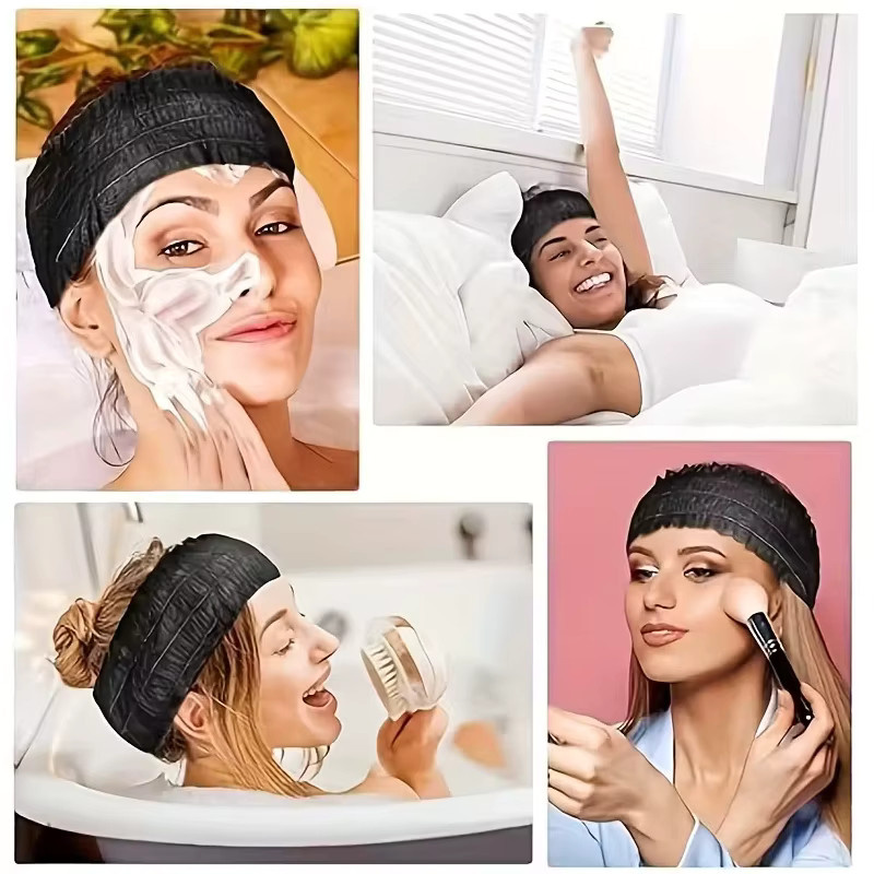 Velishy Einweg-Spa-Stirnbänder, Unisex - Bild 4