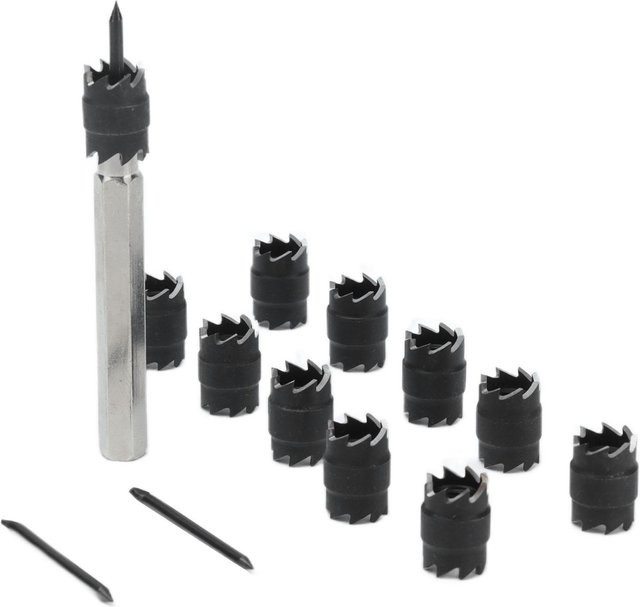 TOMTOP Punktschweißfräser-Set aus HSS, 2-seitig rotierender Lochausstecher in Silber - Bild 1