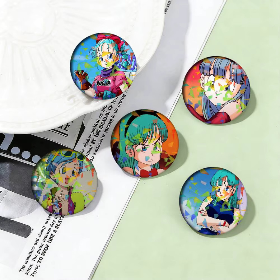 Dragon Ball Bulma Laser-Abzeichen Brosche, Bunt, Kinder - Bild 2