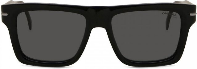 Carrera 305/S Sonnenbrille, Vollrand, Quadratisch, Acetat, Unisex, Schwarz, Grau - Bild 3