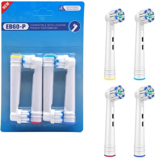Oral B Ersatzbürstenköpfe für elektrische Zahnbürsten, 4 Stück, Ultra Soft - Bild 1