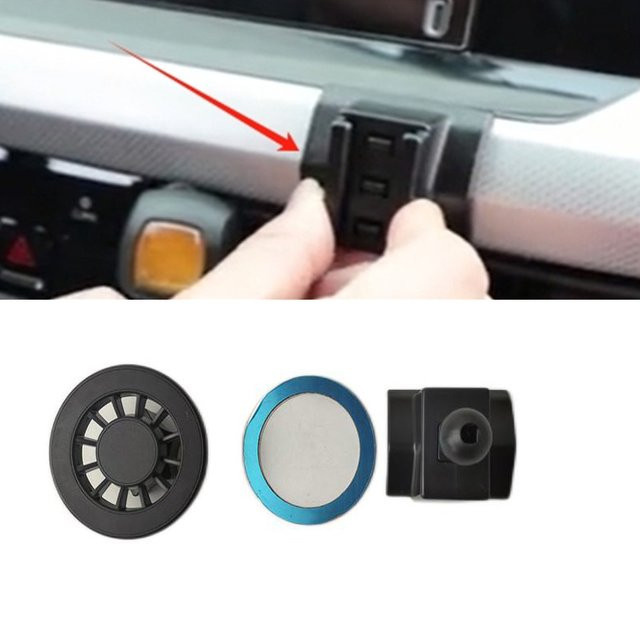 Magnetische Smartphone-Halterung aus ABS-Material für Volkswagen Golf 8 MK8 (2021-2023) in Schwarz - Bild 1