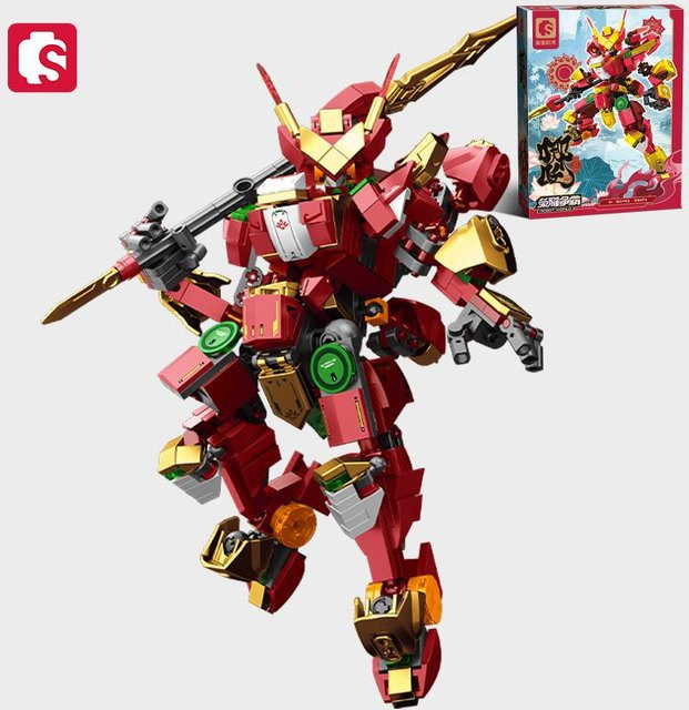 SEMBO BLOCK Mechanik Serie NeZha Verwandlungs-Mecha Bausteine 6–12 Jahre - Bild 1
