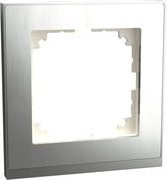 Merten Decor-Rahmen 1-fach Edelstahl/Aluminium in Silber mit glänzender Oberfläche IP20 - Bild 1
