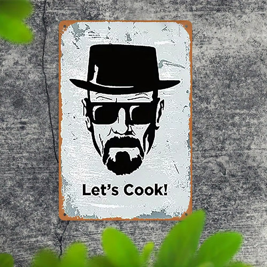 CookNostalgia Heisenberg Vintage Metallschild Let's Cook in Mehrfarbig - Bild 3
