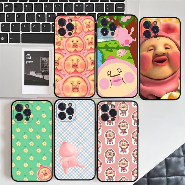 KOBITOS Anime Handyhülle für iPhone 11 bis 17 Pro Max Plus, stoßfeste weiche Telefonhülle in Schwarz und Multicolour - Bild 1