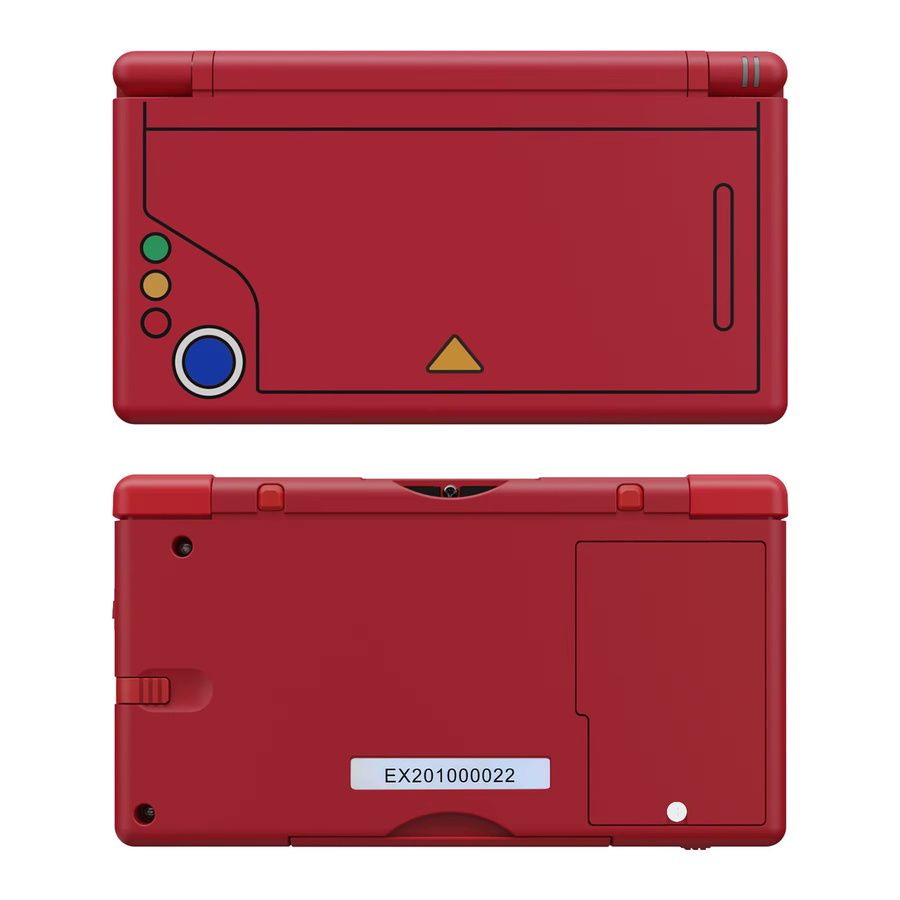 eXtremeRate Ersatz-Vollgehäuseschale für Nintendo DS Lite in Rot mit Tasten und Bildschirmlinse - Bild 2