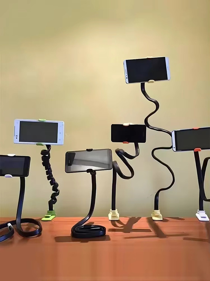DATA FROG Universelle Flexible Handyhalterung mit Langem Arm und 360 Grad Drehbarkeit für Bett, Schreibtisch oder Büro in Schwarz oder Weiß - Bild 5