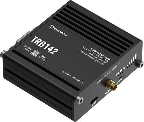 Teltonika TRB142 LTE Gateway mit LAN und RS232 in Schwarz - Bild 1