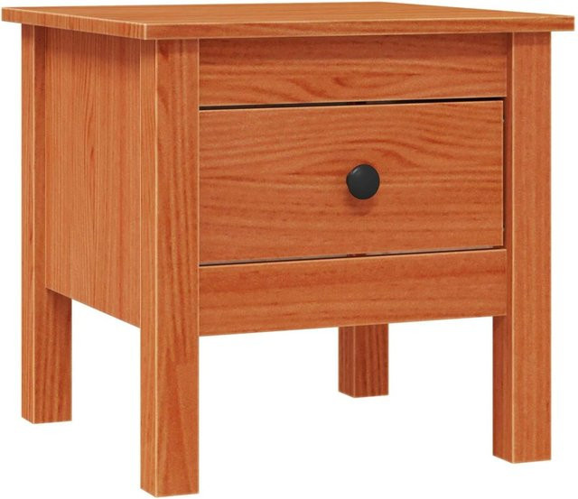 vidaXL Beistelltisch aus massivem Kiefernholz in Braun, B/T/H: 40 x 40 x 39 cm - Bild 1