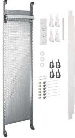 Hager UF311NW Multimedia Komplettfeld grau mit 6x Patchmodul RJ45, Breite: 1050 mm - Bild 1
