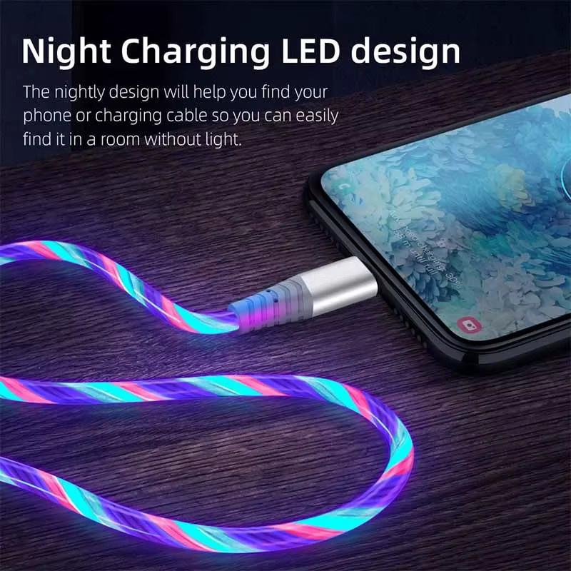 Minions Charge Flow Leuchtendes USB-Typ-C und Micro-USB Datenkabel mit 3A Schnellladefunktion in Grün und Multicolour - Bild 4