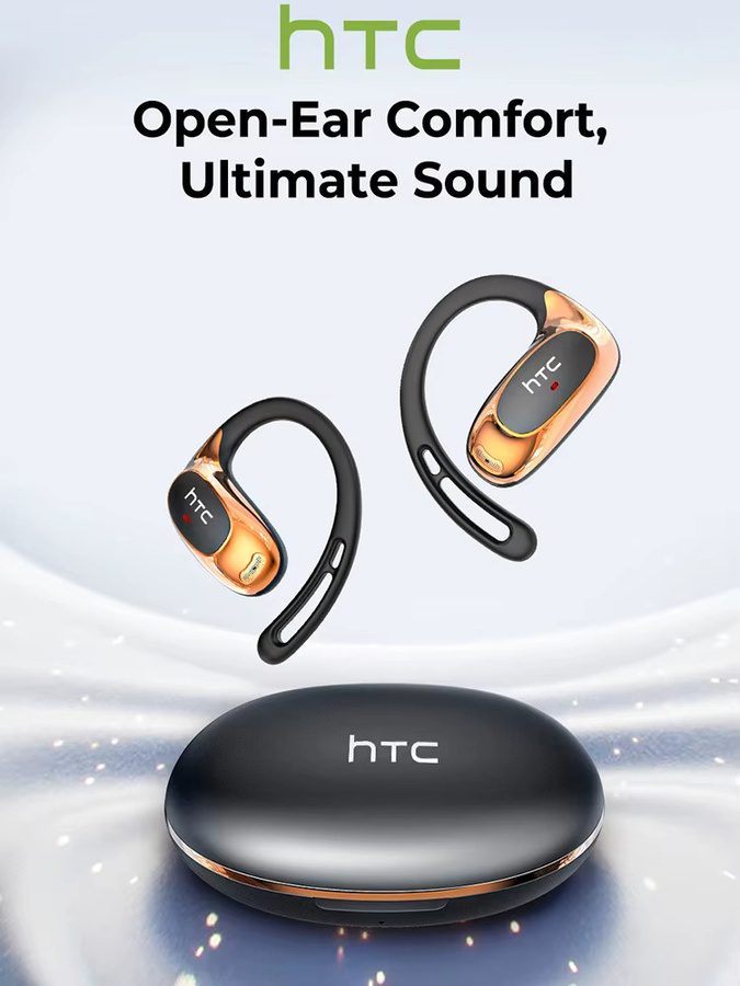 HTC In-Ear Kopfhörer mit intelligenter Übersetzung in über 150 Sprachen, kabellose Premium-Ohrhörler in Schwarz - Bild 5