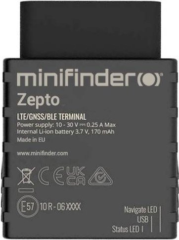 MiniFinder Zepto GPS Tracker Fahrzeugtracker mit Live Tracking in Schwarz - Bild 1