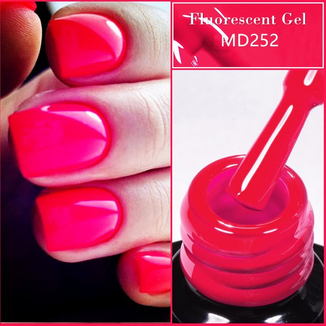 MSRUIOO Gel-Nagellack Neonfarbe, 8 ml, Fluoreszierend - Bild 1