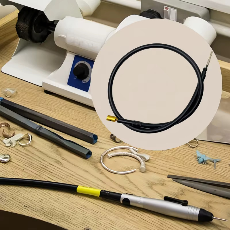 PHYHOO Flexible Welle für Drehschleifwerkzeuge, passend für Dremel und Foredom, Schwarz - Bild 2