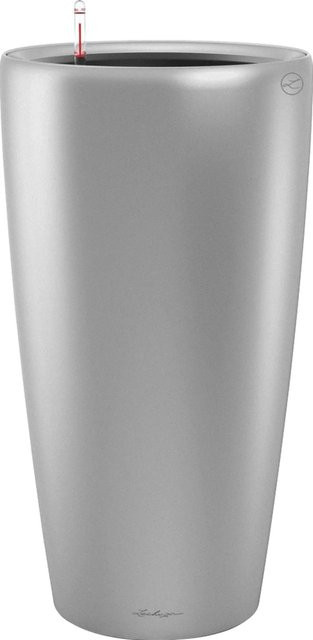 Lechuza Pflanzgefäß Rondo Premium Silber metallic Höhe: 56 cm, Durchmesser: 33 cm - Bild 1