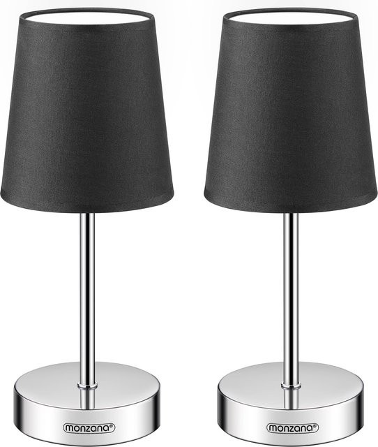 monzana Tischlampe Lumière 2er-Set Anthrazit, B/T/H: 32 x 13 x 13 cm - Bild 1