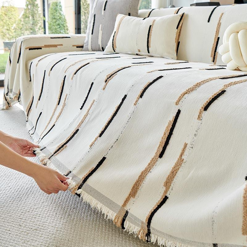 Luxuriöser Sofabezug von Yiran Furniture aus Polyester, universell und rutschfest für Herbst/Winter, B/T: 180 x 130 cm - Bild 1