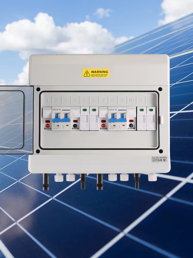 XIONGISOLAR PV-Kombinatorbox mit 2 Eingängen und 2 Ausgängen, Blitzschutz SPD 1000 V, 600 V DC, IP65 wasserdicht - Bild 7