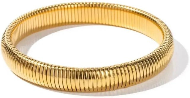 Armband Edelstahl, vergoldet, Gold, Unisex - Bild 1