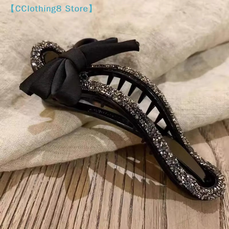 AliS8 Haarnadel mit schwarzer Schleife und Strass, Mädchen - Bild 5