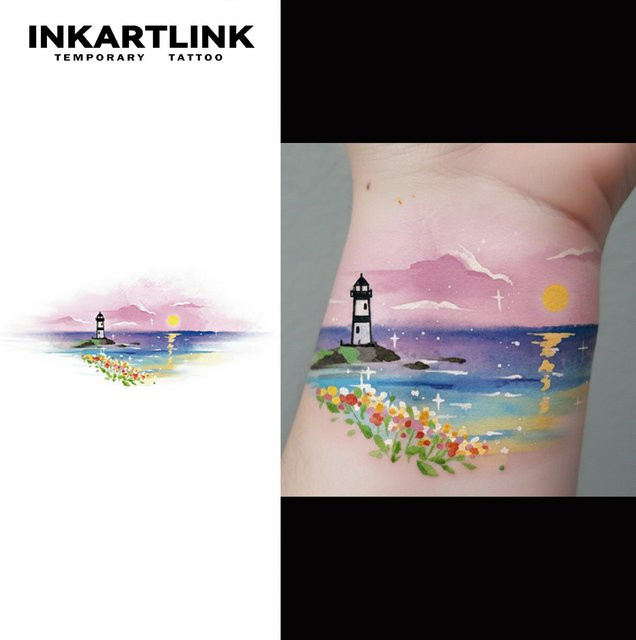 INKARTLINK Temporäre Tattoos, Wasserdicht, Körperaufkleber - Bild 1
