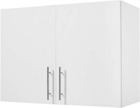 VEVOR Wandregal für Waschküche, 2-stufiger Hängeschrank mit verstellbarem Fach und 2 Türen, Weiß, B/T/H: 81,3 x 40,6 x 61 cm - Bild 1