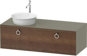 Duravit Waschtischunterschrank White Tulip in Weiß Hochglanz, Breite: 130 cm, Tiefe: 55 cm, Höhe: 40,8 cm - Bild 1