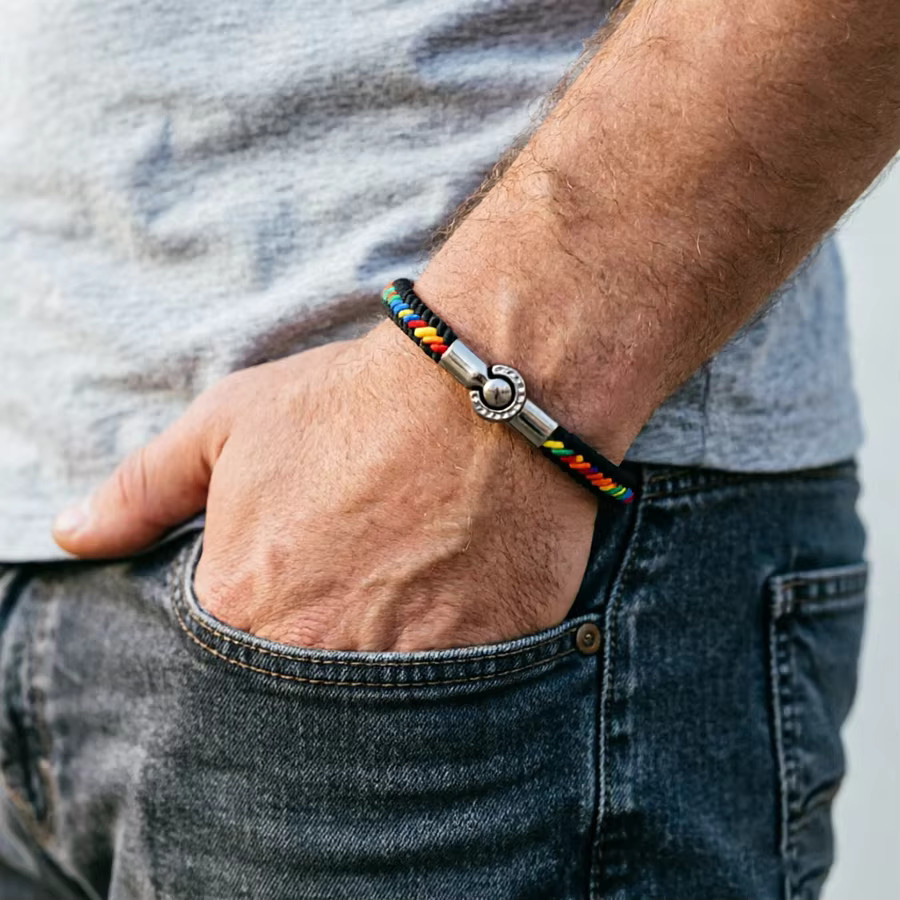 Noter Armband, Stoff, Unisex, Bunt - Bild 2