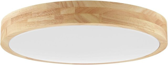 Brilliant LED Deckenleuchte Moreen in Eiche hell und Weiß, rund, Durchmesser: 34 cm - Bild 1