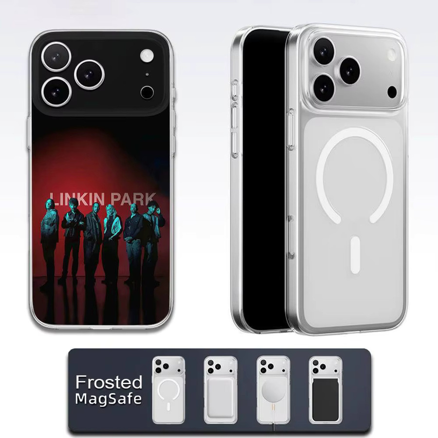L-Linkin P-Park Handyhülle für iPhone kompatibel mit MagSafe, transparent - Bild 2